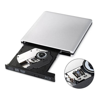 UHD 4K Blu-Ray Burner USB3.0 External Optical DVD Drive 3D Blu-Ray Player Recorder BD-RE/ROM Compatible with Windows/MAC OS