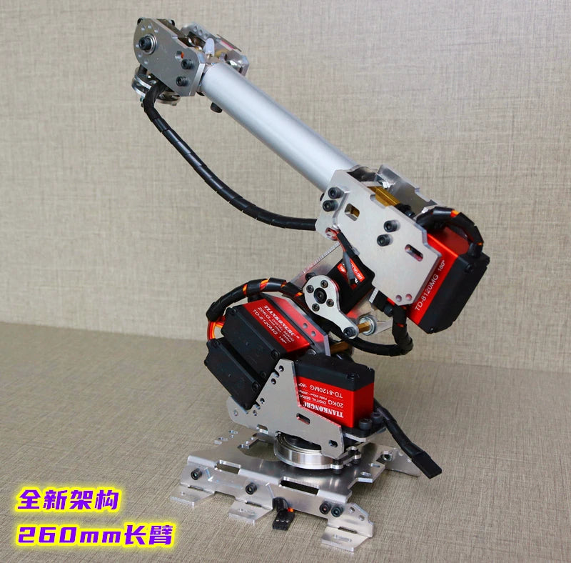 Arduino 7 Dof Large Suction Air Pump Robot Arm Multi DOF Manipulator Mindustrial Robotic Model 6-Axis Robot Claw Gripper