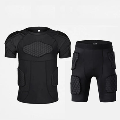 Sports Honeycomb Anti-Collision Suit Anti-Collision T-Shirt Shorts Football Cycling Sports Protective Gear