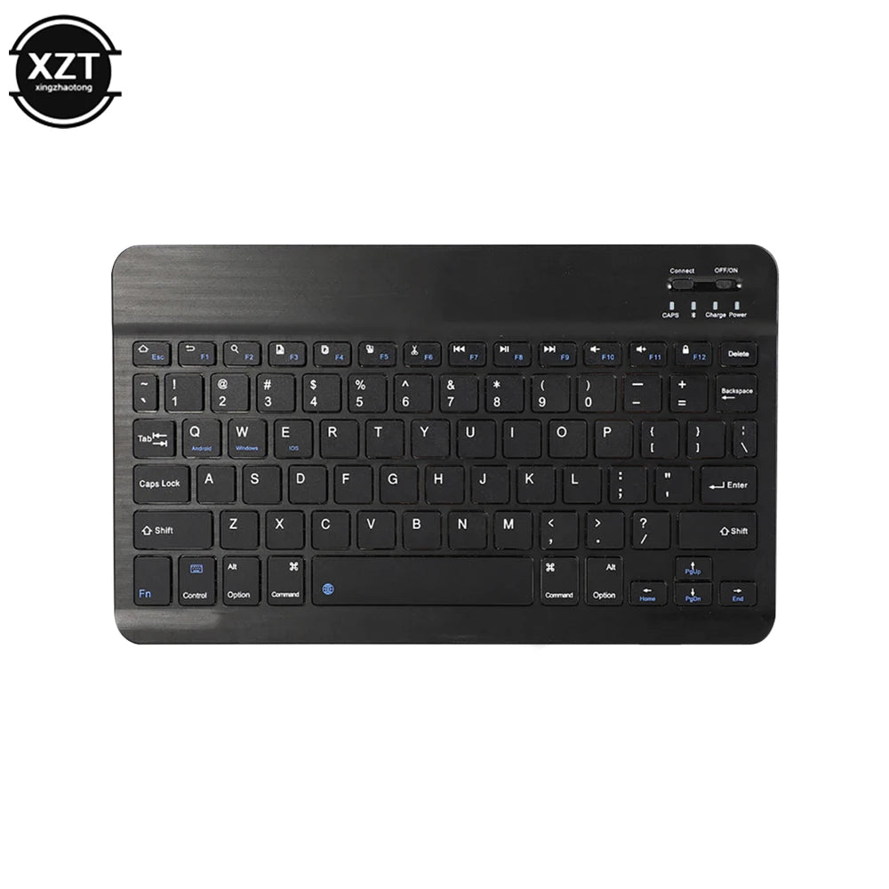 Mini Bluetooth-compatible Keyboard Wireless Keyboard For Computer Phone  English Russian Rechargable Keyboard For Ipad Tablet PC