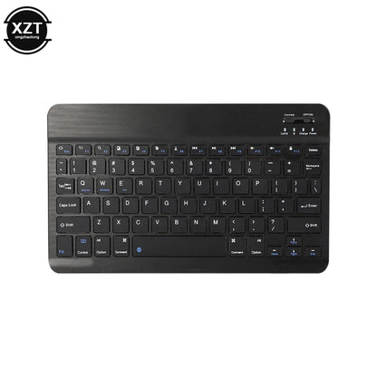 Mini Bluetooth-compatible Keyboard Wireless Keyboard For Computer Phone  English Russian Rechargable Keyboard For Ipad Tablet PC