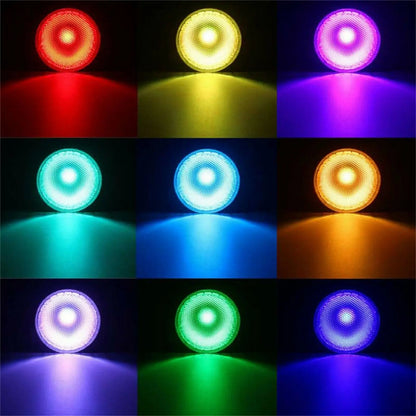 Dimmable RGB PAR30 PAR38 Par Light E27 15W 25W LED Spotlight Bulb Flood Lamp Remote Control Multicolor Home Decoration 110V 220V