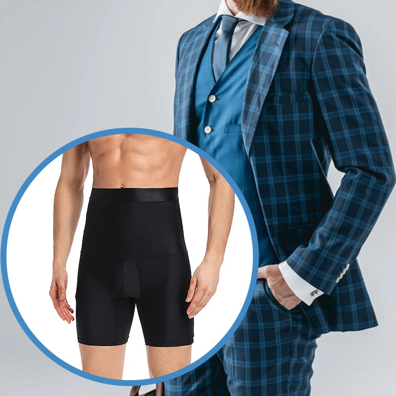 Men Tummy Control Shorts High Waist Slimming Underwear Body Shaper Invisable Belly Girdle Boxer Briefs Abdomen Control Panties