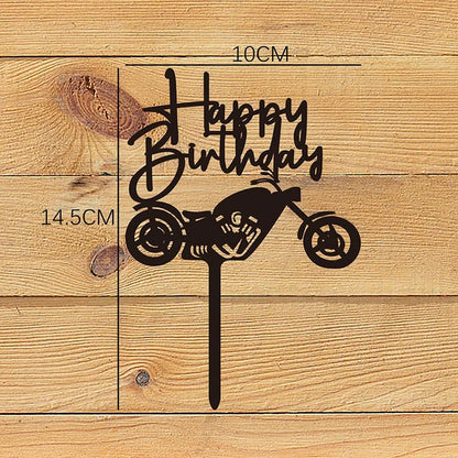 Acrylic Happy Birthday Cake Topper Gold Pink Birthday Cake Toppers Flags For Kids Birthday Party Cake Decorations Baby Shower