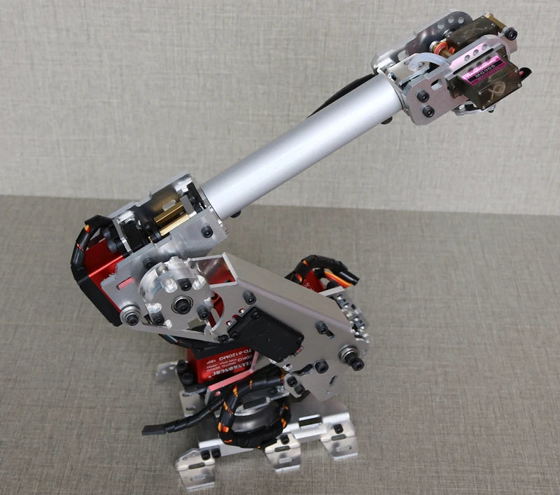 Arduino 7 Dof Large Suction Air Pump Robot Arm Multi DOF Manipulator Mindustrial Robotic Model 6-Axis Robot Claw Gripper