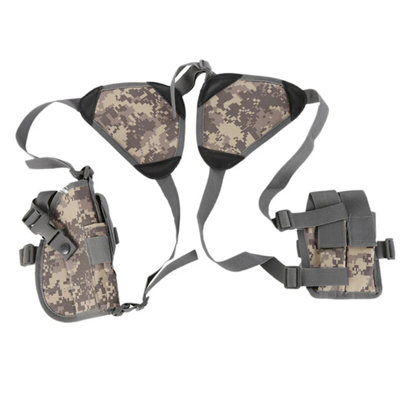 Left Right Hand Tactical Nylon Gun Holster Universal Pistol Gun Carry Pouch Concealed Shoulder Holster G17 M9 Gun