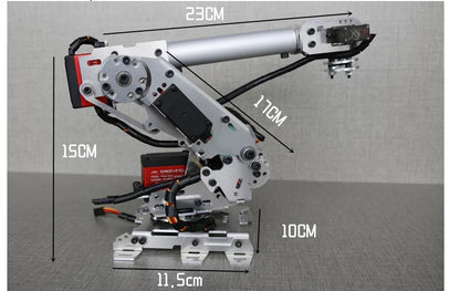 Cheap 7 DOF Metal Manipulator Robot Arm with 20KG Digital Servos Air Suction Pump for Arduino Multi-DOF Mechanical Robotics Kit