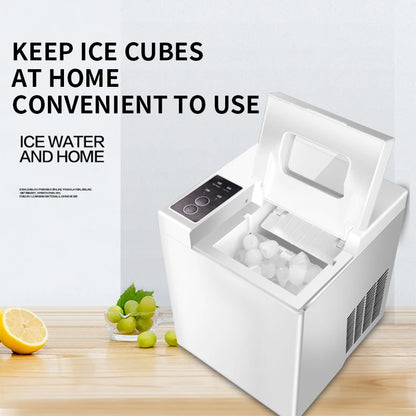 15kg/24H Fully Automatic Ice Maker 1.3L Machine for Commercial Household Small Milk Tea Shop Round Ice Cube Making Machine IM-15