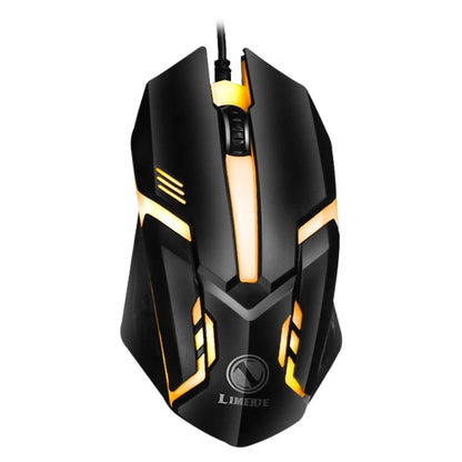USB Wired Gaming Keyboard Mouse Set PC Rainbow Colorful LED Backlit  Gamer Gaming Mouse and Keyboard Combos Kit Home Office