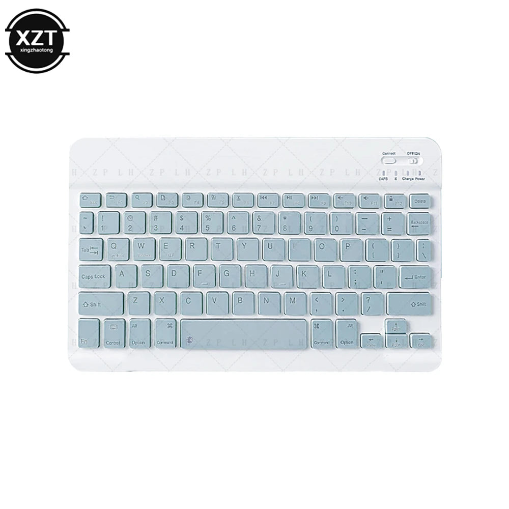 Mini Bluetooth-compatible Keyboard Wireless Keyboard For Computer Phone  English Russian Rechargable Keyboard For Ipad Tablet PC