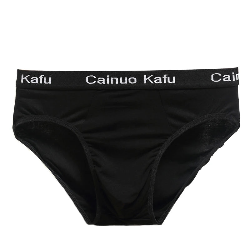 3Pcs/Lot Men's panties Silk  Men's Underwear New  Briefs Men Bamboo Fiber Mens Bodysuit Male Comfortable Solid Underpants