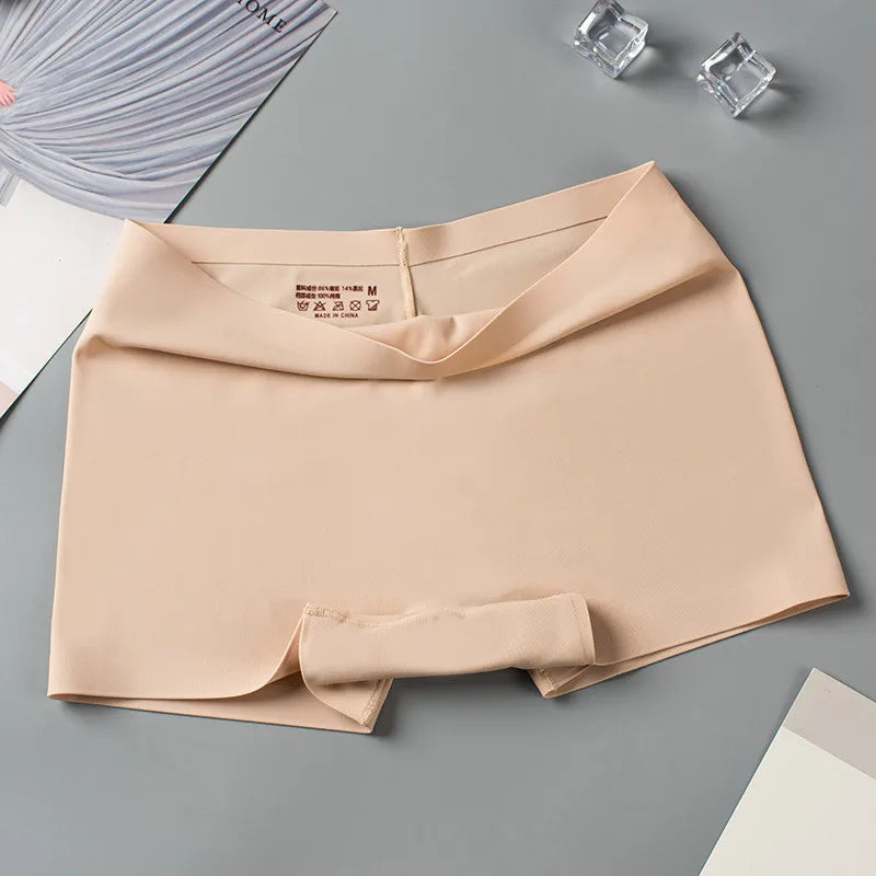 Seamless Women Boyshorts Boxers Cotton Crotch Antibacterial Ladies Safety Pants Thin Underwear for Spring Summer