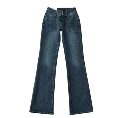 Runwaylover 3184 American Style 2024 Ladies Sexy Low Waist Flare Jeans