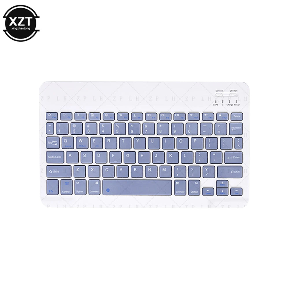 Mini Bluetooth-compatible Keyboard Wireless Keyboard For Computer Phone  English Russian Rechargable Keyboard For Ipad Tablet PC
