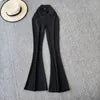 Sexy Stretch Yoga Pants Summer New Style Mature and Stylish High Waisted Slim Fit Versatile and Slightly Flared Pants