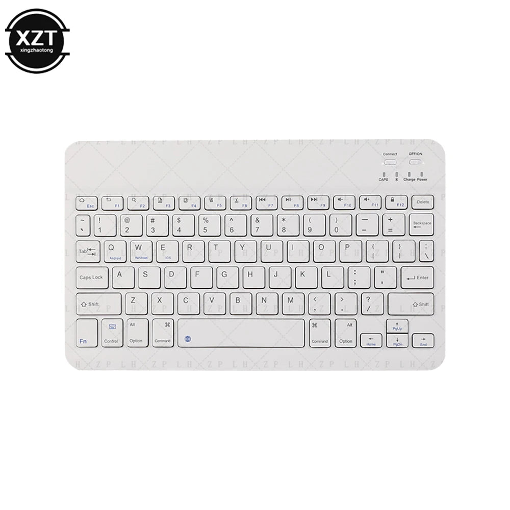 Mini Bluetooth-compatible Keyboard Wireless Keyboard For Computer Phone  English Russian Rechargable Keyboard For Ipad Tablet PC