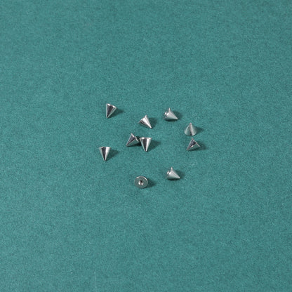 ZS Stainless Steel Fake Lip Studs Stick-on Eyebrow Ring Non Piercing Jewelry Fake Nose Studs Face Piercing Jewelry Dermal Anchor