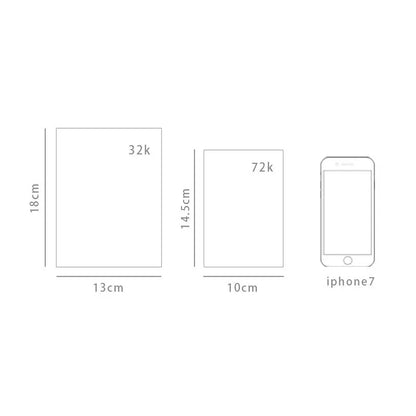Blank And Grid Paper Notebook Linen Hard Cover 256 Pages Paper 80 GSM Journal Planner Office School Supplies Stationery