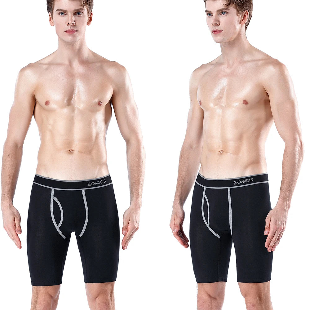 SRBONITOS Long Boxer For Men Underwear High Quality Cotton Men's Panties Man Underpants Boxershorts Shorts Sexy