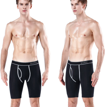 SRBONITOS Long Boxer For Men Underwear High Quality Cotton Men's Panties Man Underpants Boxershorts Shorts Sexy