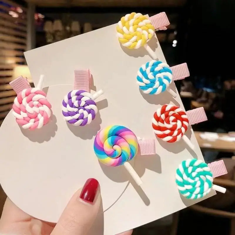 10pcs Cute Lollipops Pretend Play Food Pendants Crafts DIY Handmade Jewelry for Earring Necklace Keychain