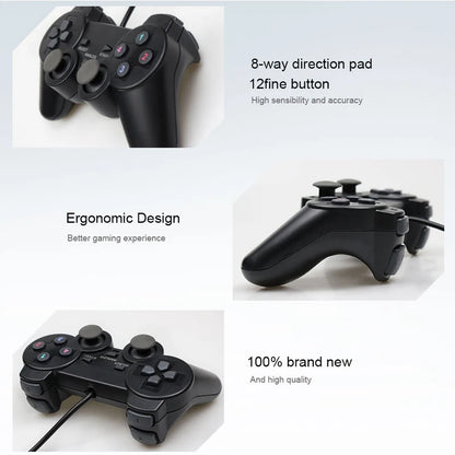 Wired USB PC Controller Game Joystic Gamepad Vibration Joystick For Windows XP/7/8/10 Joypad For PC Windows Computer Laptop