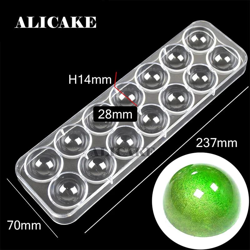 Polycarbonate Chocolate Mould Professional Molds for Candy Bonbons Bar Acrylic Mold Confectionery Baking Pastry Bakery Utensils