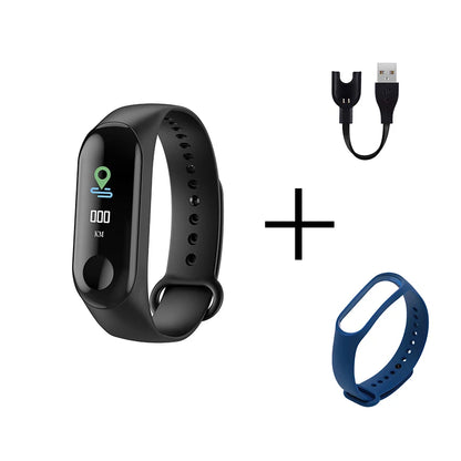 Wristwatch Fitness M3 Color Screen Smart Sport Bracelet Activity Running Tracker Heart Rate For Children Men Women Watch Hours