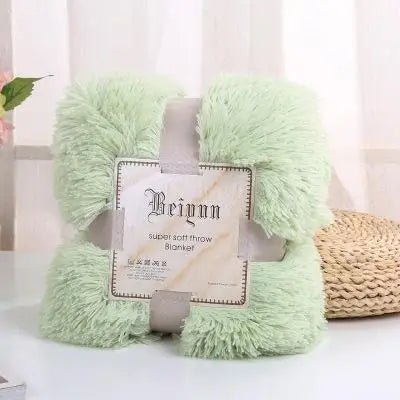 35   New Arrival Long Shaggy Throw Blanket Bedding Sheet Large Size Warm Soft Thick Fluffy Sofa Sherpa Blankets Pillowcase