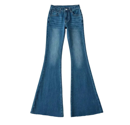 Runwaylover 3325 Retro 2024 Ladies Sexy Low Waist Flare Jeans