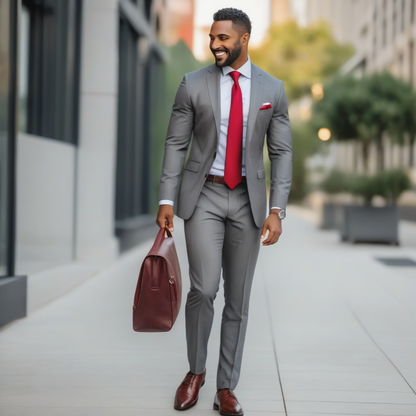 HANDSOME Formal Plus Size Men's Suit Jacket Business Suit