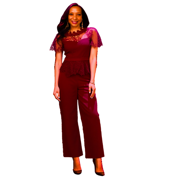 Sexy Summer Burgundy Lace Jumpsuit Women's fashion