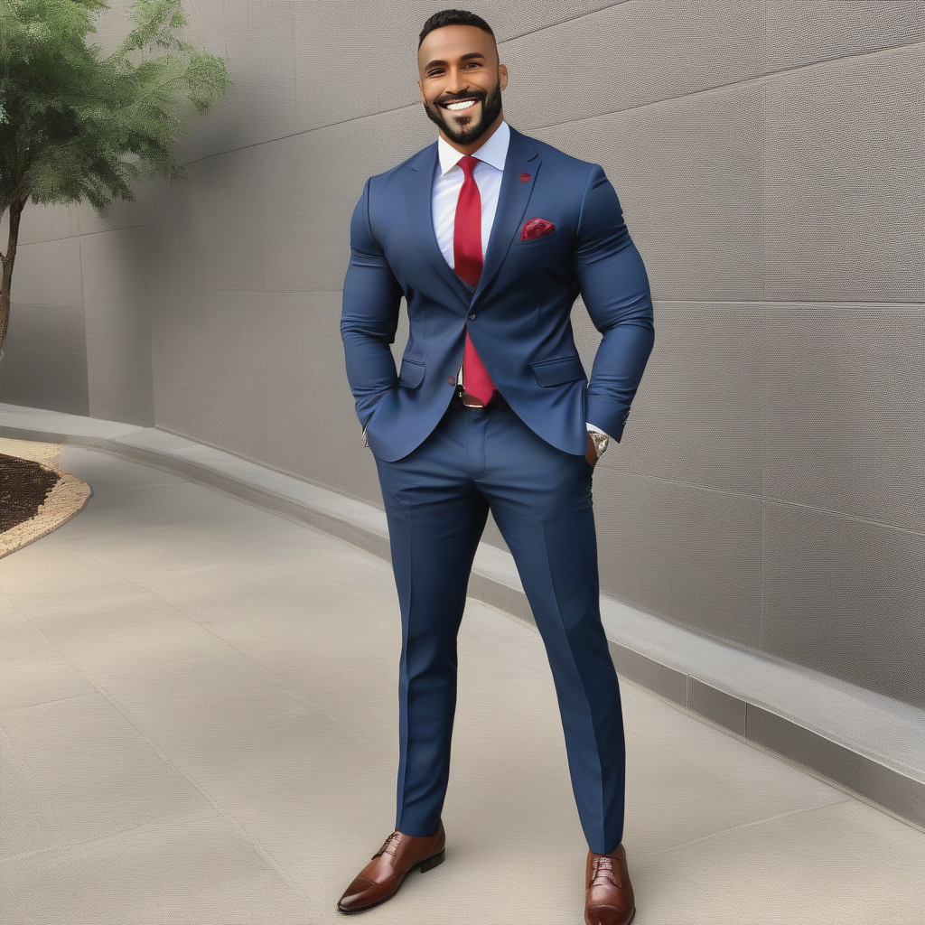 HANDSOME Formal Plus Size Men's Suit Jacket Business Suit