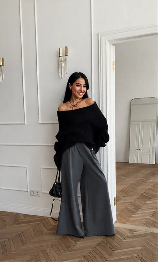 New fall style cream color High Waist trousers Pants for women