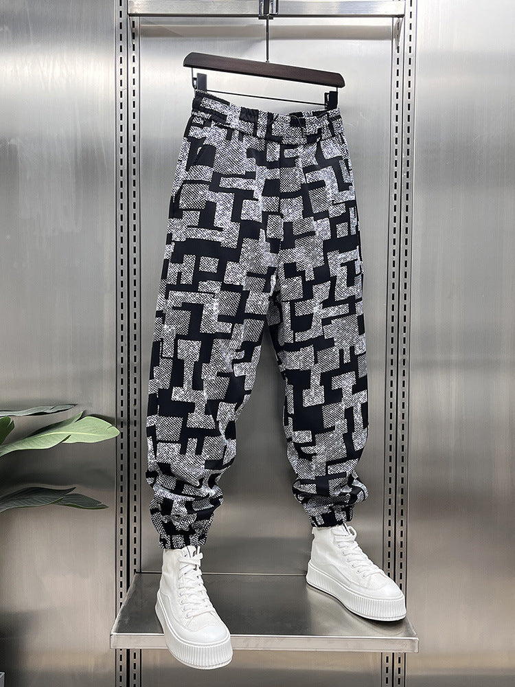 2025 New Stylish Men's Thin Casual Pants with a Cool Street Style, Loose Fit, Jogger Style, Spring and Summer Harem Long Pants