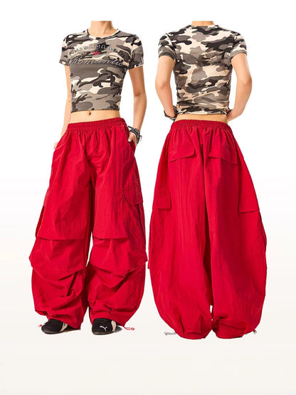 American-Style Casual Long Pants Summer Loose Fit, Large Pockets, Quick-Dry Pants for Men and Women, Couple Straight-Leg Casual Outdoor Pants