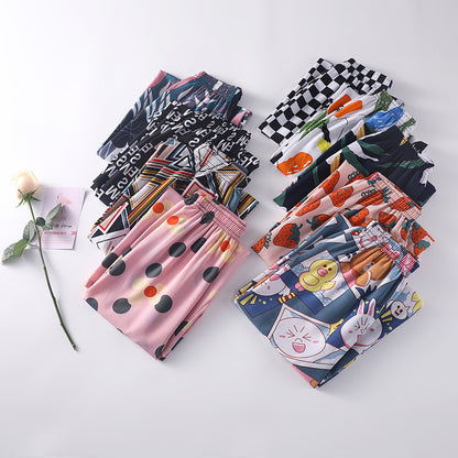 Fashion Loose Adult Fashion Breathable Women European and American Korean Style Hong Kong Style Japanese Beach Wide Leg Pants Women's Casual Pants