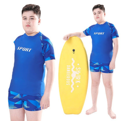 Cross-border Swimwear Children's Swimwear Foreign Trade Big Boys Split Swimwear Plus Fat Loose Quick-drying Fat Children