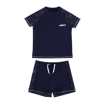 Cross-border Swimwear Children's Swimwear Foreign Trade Big Boys Split Swimwear Plus Fat Loose Quick-drying Fat Children