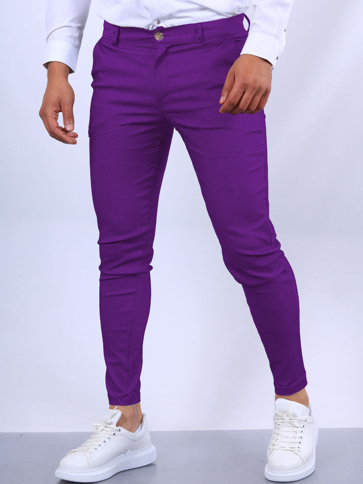 2025 New European and American Men's Pants Outdoor Slim-fit Pants Straight-leg Sports Pants Casual Pants Solid Color All-match Men's Trendy