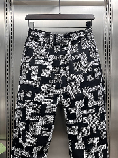 2025 New Stylish Men's Thin Casual Pants with a Cool Street Style, Loose Fit, Jogger Style, Spring and Summer Harem Long Pants