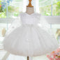 White Girl One Year Old Celebration Dress Tulle Tutu Skirt