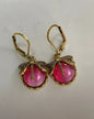 Fashion Jewelry Vintage Dragonfly Pattern Earrings Distressed Moonstone - FLIPSTYLEZLLC