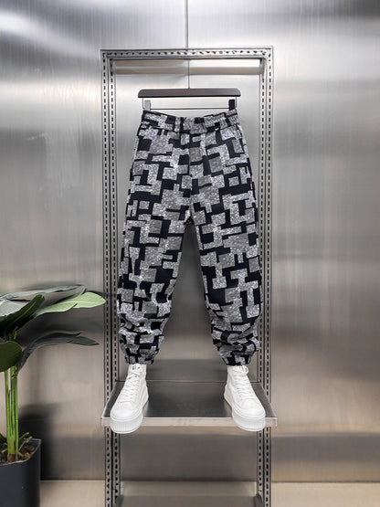 2025 New Stylish Men's Thin Casual Pants with a Cool Street Style, Loose Fit, Jogger Style, Spring and Summer Harem Long Pants