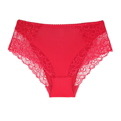 Lace Plus Size Women's Triangle High Waist Underwear