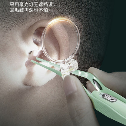 Luminous ear scoop set baby ear picking tool usb charging with light ear scoop ear scoop ear scoop