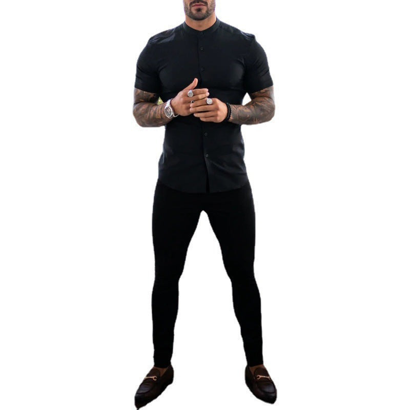 2025 New European and American Men's Pants Outdoor Slim-fit Pants Straight-leg Sports Pants Casual Pants Solid Color All-match Men's Trendy