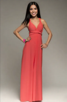 Red Hot Multiway Bandage Maxi | Sexy Backless Club & Party Long Dress | Summer Boho Convertible Infinity Dress