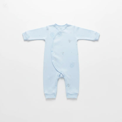 Premium Light Blue Newborn Baby Clothes Gift Box | 100% Soft Cotton Essential Infant Layette Set with Fox Illustrations