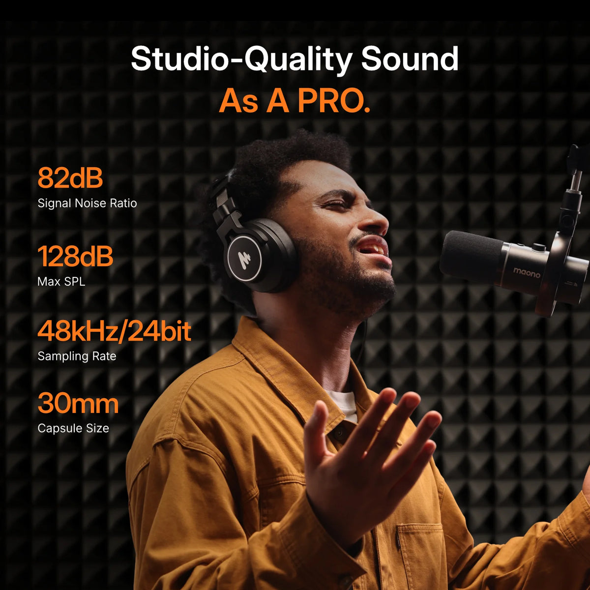 MAONO PD200W Hybrid Wireless Podcast Mic for PC/Phone/Camera XLR/USB Dynamic Microphone for Streaming Recording Content Creation